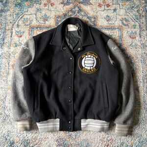 Vintage 80s Mt. Elizabeth Volleyball Varsity Jacket Size XL